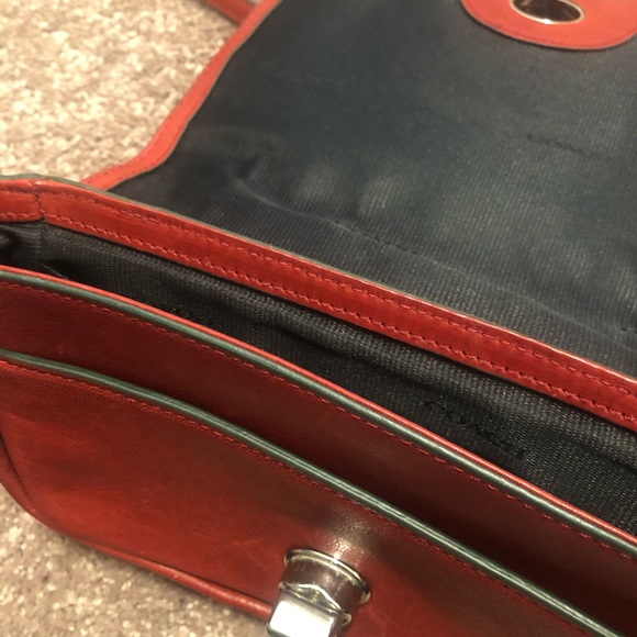 Coach Red Crossbody Purse Adjustable Strap - Picture 11 of 12